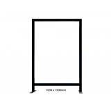 1m x 1.5m - Black Square Tube Cafe Wind Barrier Frame